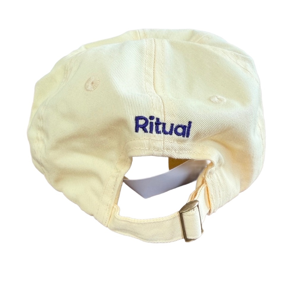 Ritual High Standards Dad Hat – Butter Yellow Cotton Adjustable Baseball Cap NEW - Picture 4 of 7